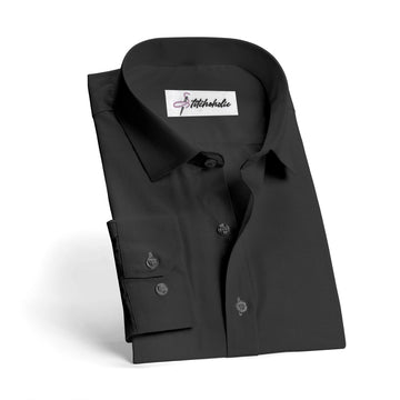 Executive Black Cotton Shirt