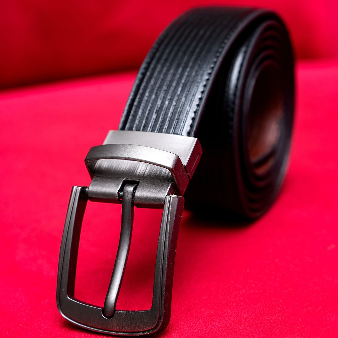 Black & Brown Lining Reversible Leather Belts