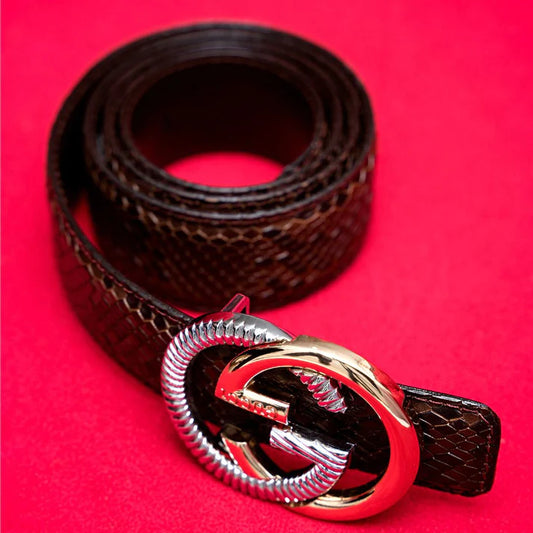 Branded Buckle Premium Leather Belts